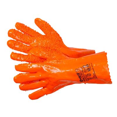 Перчатки рыбообработчика, облитые ПВХ с ПВХ крошкой