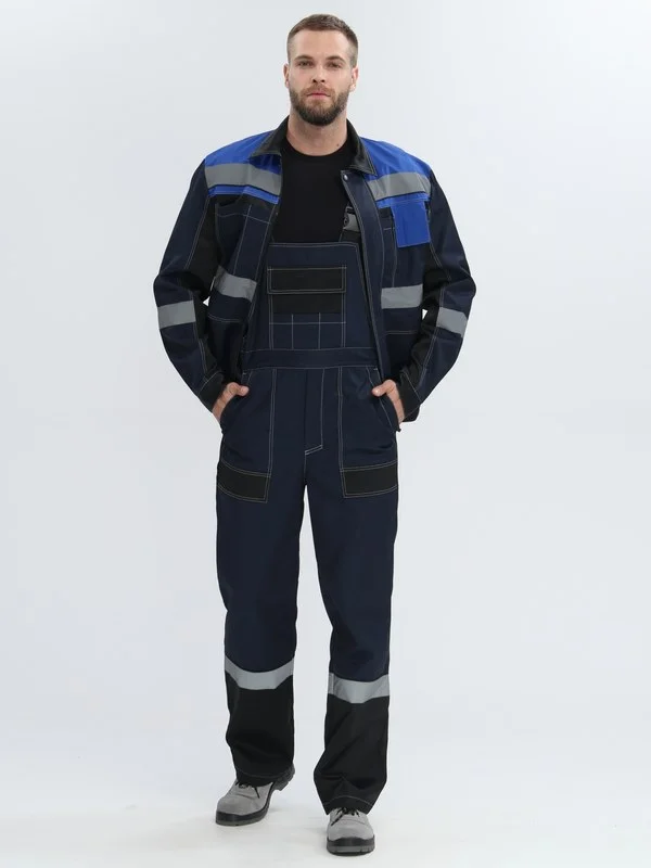 Костюм Вивантек-2 СОП (тк.Смесовая,220) п/к, т.синий/черный/васильковый