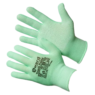 Нейлоновые перчатки с микроточкой ЕвроПВХ