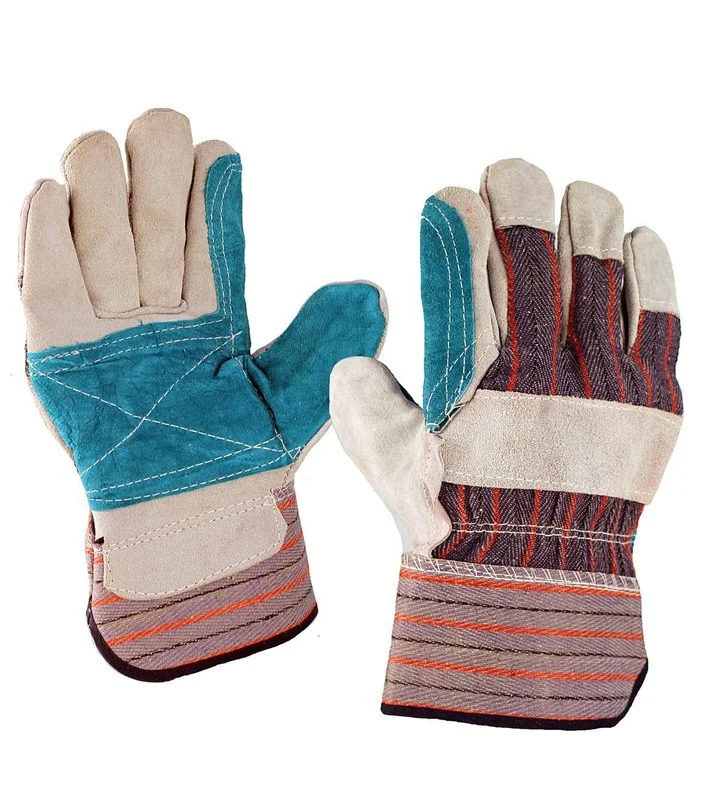 Перчатки спилковые комб. тканью иск.мех "Profi WINTER" C0301-B