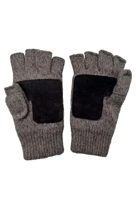 Перчатки-рукавицы утепленные ProfLineSpecialist (Полушерсть/спилок), серый