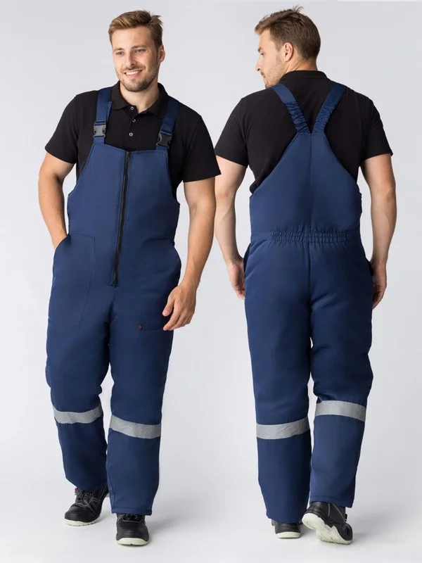 Полукомбинезон зимний Экспертный-Люкс (Смесовая, 210), темно-синий