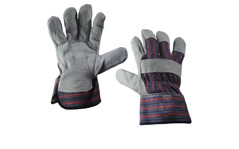 Перчатки спилковые комбинированные