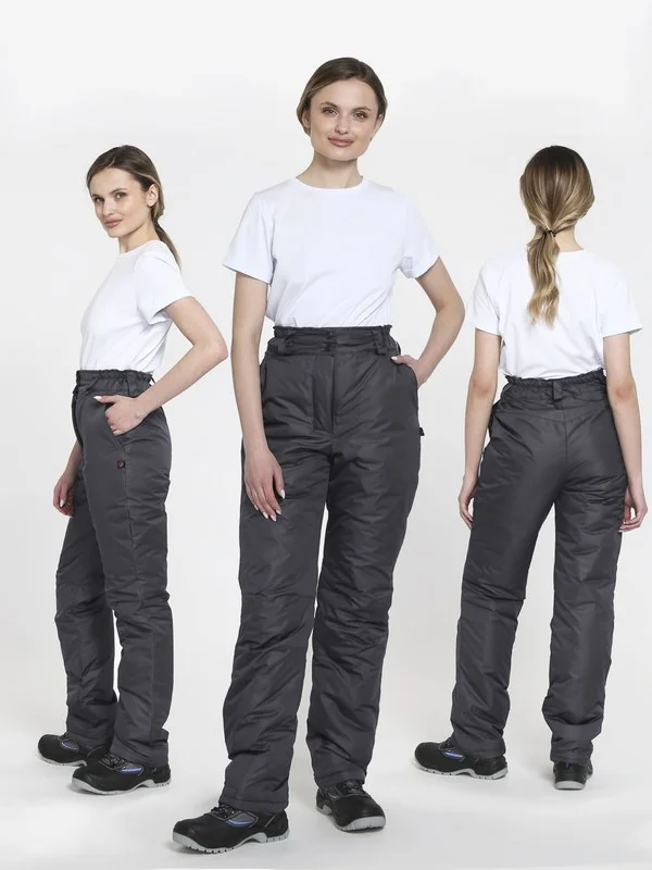 Брюки зимние женские Сакрин (тк.Дюспо,80), т.серый