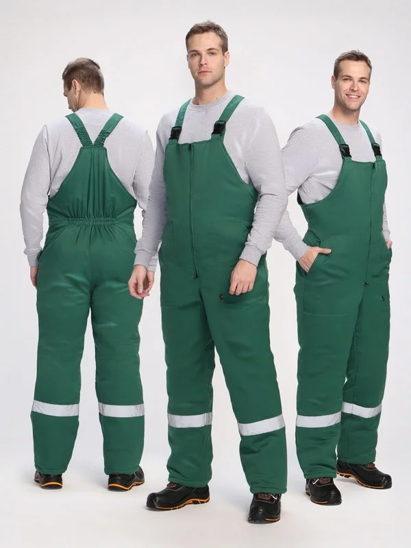 Полукомбинезон зимний Экспертный-Люкс (Смесовая, 210), зеленый