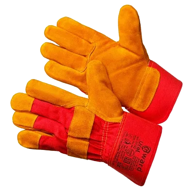 Комбинированные спилковые перчатки Класс А