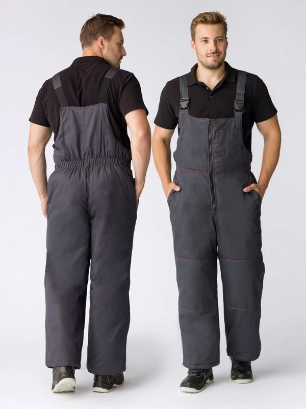 Полукомбинезон зимний Флофт (тк.Твил,210), т.серый