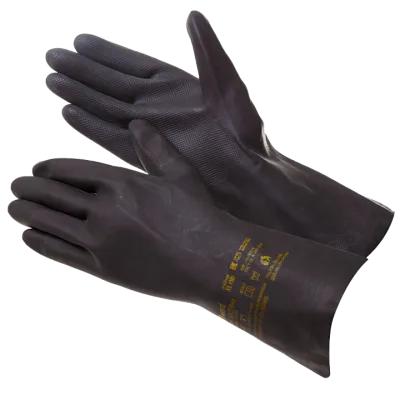 Индустриальная химстойкая перчатка латекс+неопрен