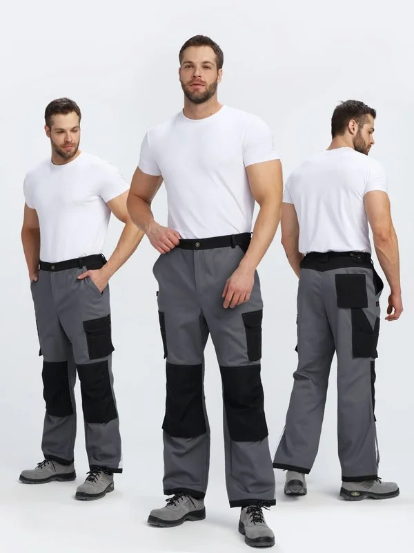 Брюки Айкор (тк.Смесовая МВО,270), т.серый/черный