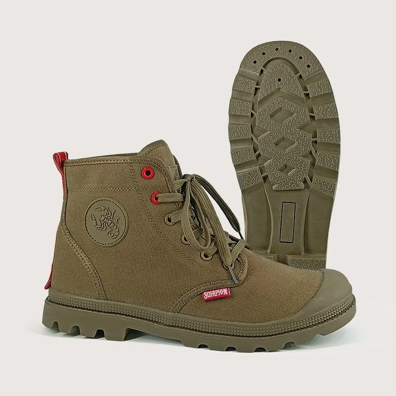 Кеды высокие Скорпион Комфорт ПУ-Р (арт.1650), хаки