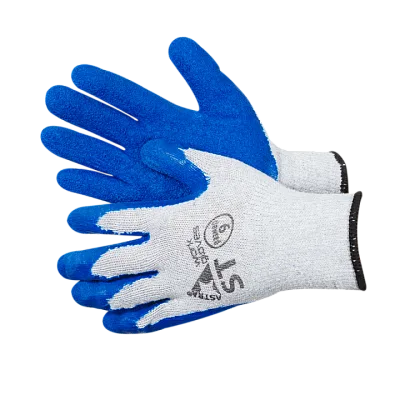 Перчатки хб с текстурированным латексом