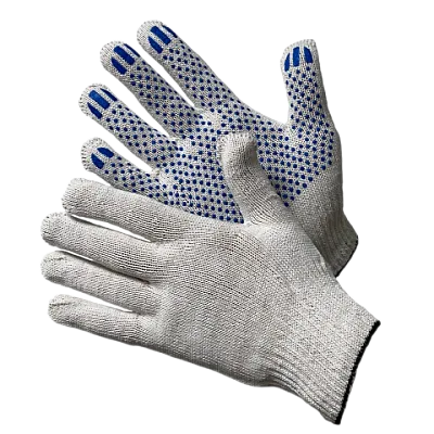 Перчатки ХБ с ПВХ 7,5/7 100/200