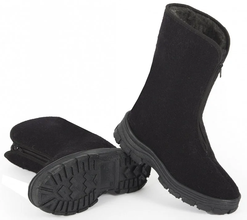 Сапоги женские Войлочные ПВХ (арт.8-42-4) черный