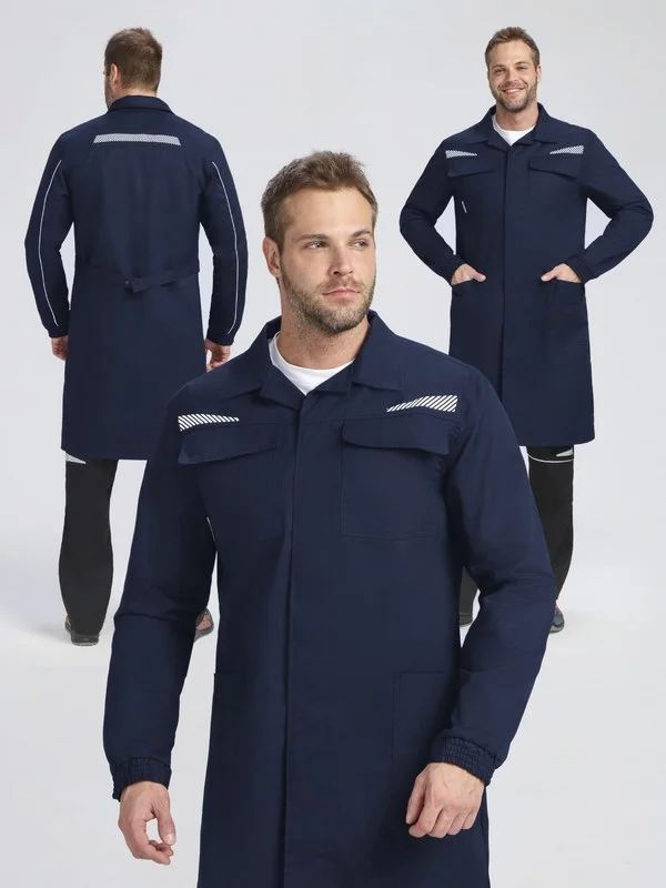 Халат ProfLineSpecialist (тк.Смесовая,240), т.синий