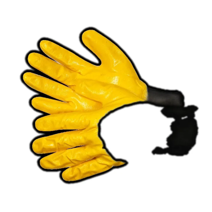 Перчатки трикотажные, покрытые высококачественным нитрилом на 3/4