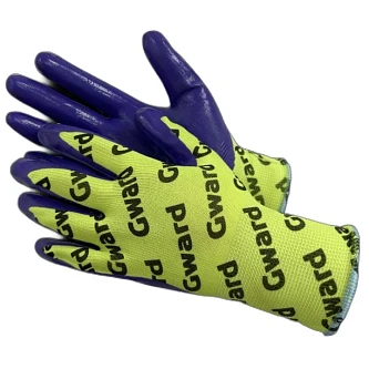 Перчатки с нитриловым покрытием, манжет-резинка (арт. TF-N410)