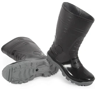 Сапоги мужские ПВХ двухкомпонентные, черный (арт. м.135)