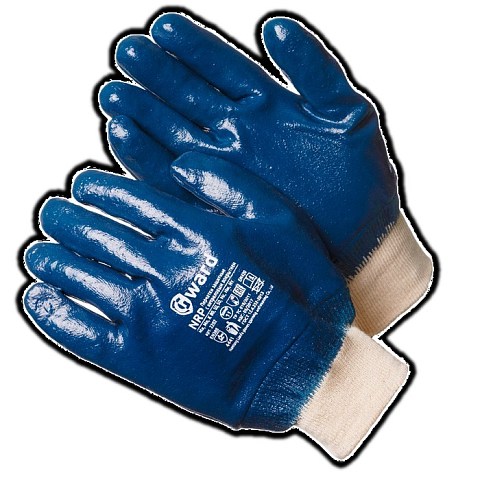 Перчатки нитриловые с манжетом - резинка