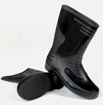 Сапоги женские ПВХ, черный (арт. м.102)