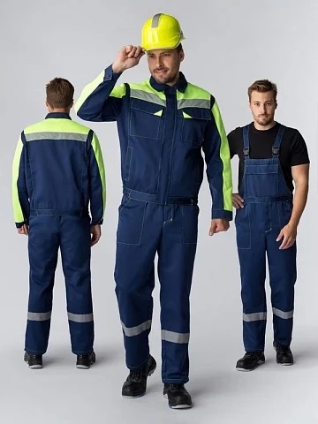 Костюм Сфера-2 СОП CH (тк.Смесовая,210) п/к, т.синий/лимонный