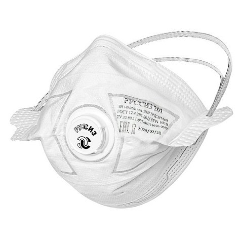 Респиратор РУССИЗ 201  FFP1 с клапаном выдоха