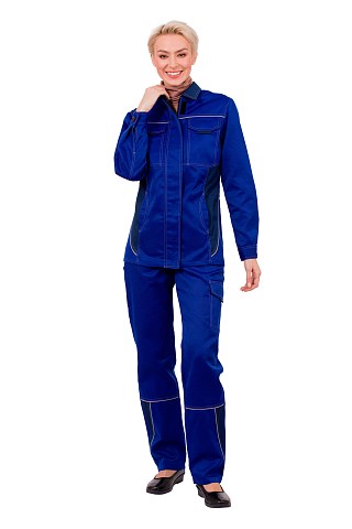 Костюм "Страйк" василек/т.синий (женский)