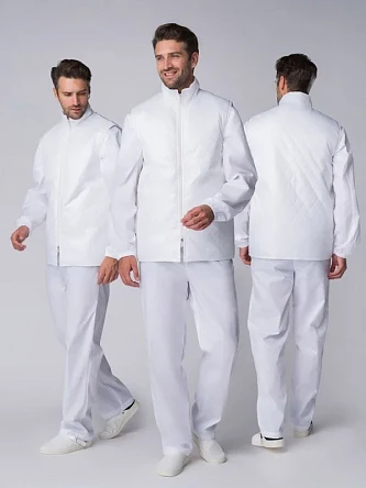 Жилет утепленный Хаспфуд (тк.Дюспо,80), белый