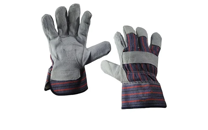 Перчатки спилковые комбинированные