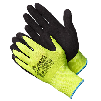 Яркие перчатки со вспененным латексом