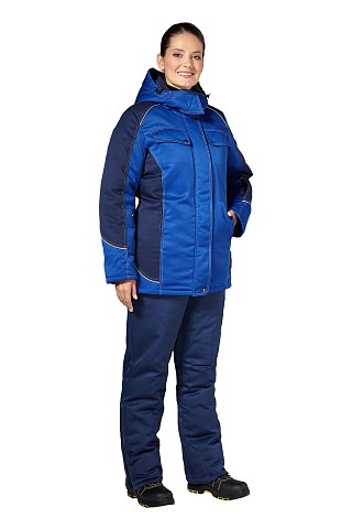 Костюм "Страйк" василёк/т.синий (зимний) женский