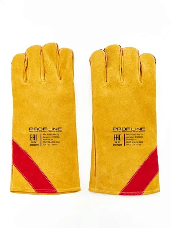 Перчатки (краги) спилковые утепленные термозащитные ProfLineLeader