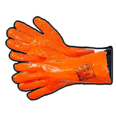 Перчатки рыбообработчика, облитые ПВХ с ПВХ крошкой