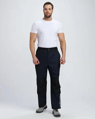 Брюки Айкор (тк.Смесовая,260), т.синий/черный