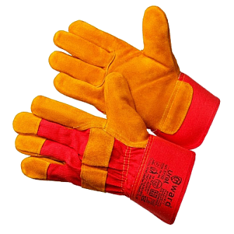 Комбинированные спилковые перчатки Класс А