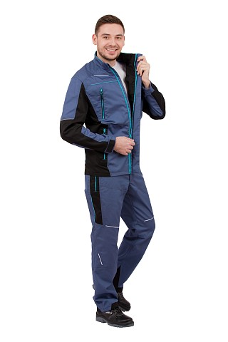 Костюм "Кранц" маренго/черный/голубой