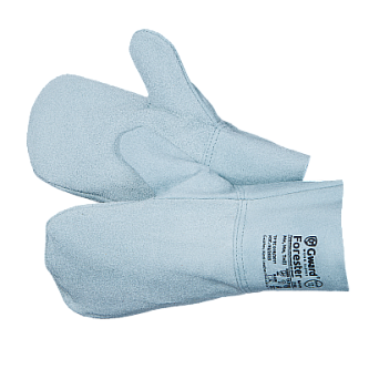 Цельноспилковые серые рукавицы