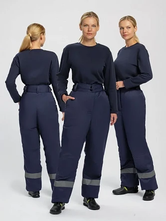 Брюки зимние женские Кнейд СОП (тк.Смесовая,210), т.синий