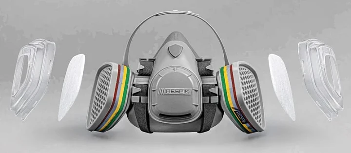 Комплект для защиты дыхания RESPIK® H800 А1В1Е1К1P2 R