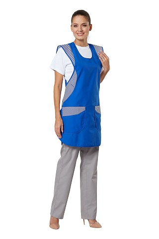 Фартук-сарафан "Мирт" василек (женский)