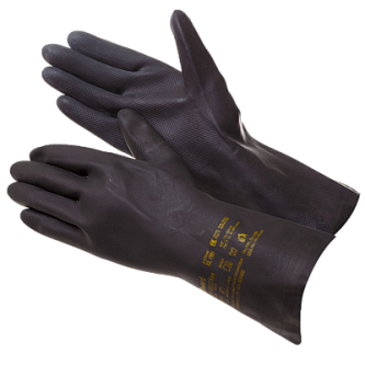 Индустриальная химстойкая перчатка латекс+неопрен