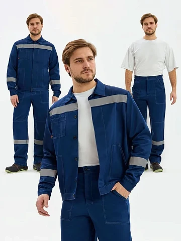 Костюм Лигор-1 СОП К. (тк.Смесовая,210) брюки, т.синий