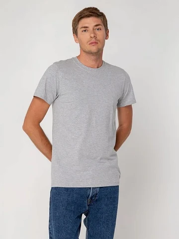 Футболка мужская Т-болка Стрейч, серый меланж