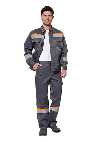 Костюм "Комфорт 1" серый/оранжевый