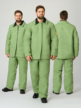 Костюм сварщика зимний 1 кл.защиты (тк.Брезент,480), хаки