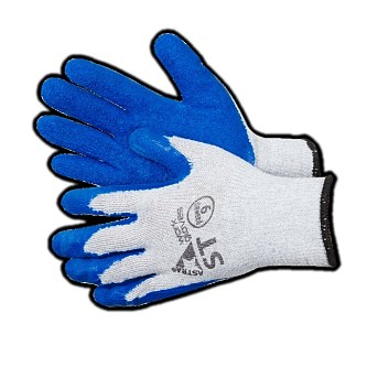 Перчатки хб с текстурированным латексом