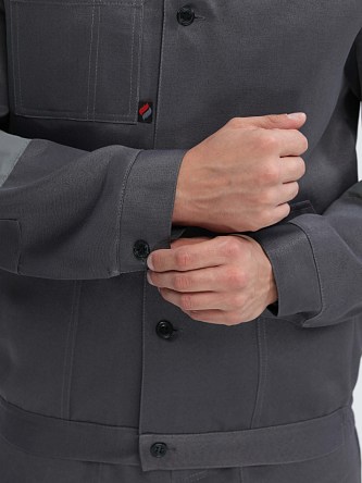 Костюм Лигор®-2 СОП (тк.Смесовая,210) п/к, т.серый/красный