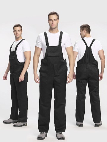 Полукомбинезон для ИТР (тк.Смесовая,210), черный