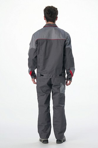 Костюм Союз-Профессионал-2 CH МВО (тк.Смесовая,240) п/к, т.серый/св.серый/красный