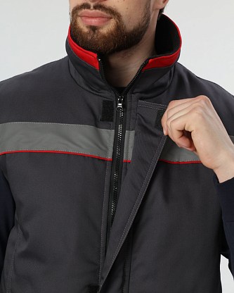 Костюм Зенк-1 СОП (тк.Смесовая,240) брюки, т.синий/васильковый