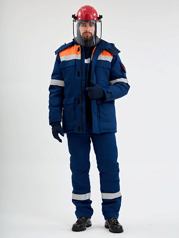 Костюм зимний Энергия-Г (91,4 кал.), т.синий/оранжевый
